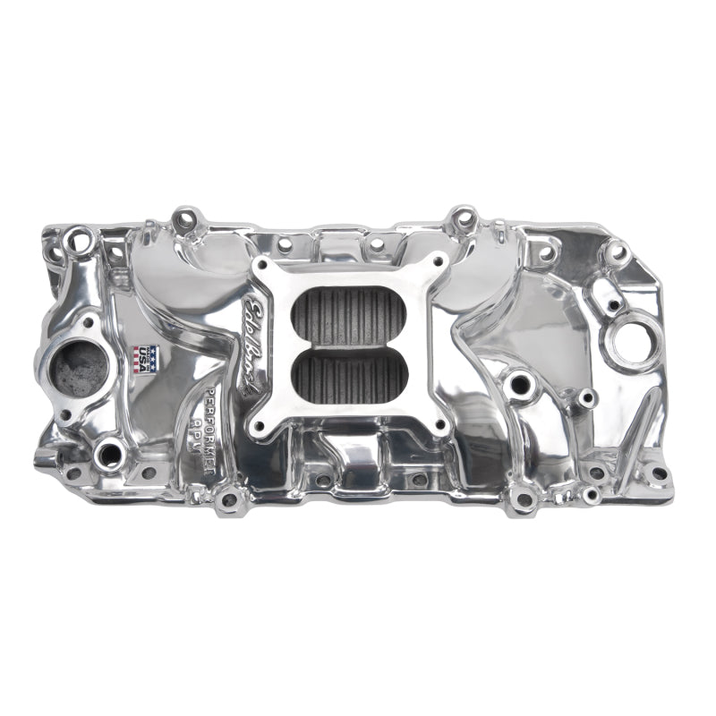 Edelbrock Polished B/B Chevy O-Port RPM Air-Gap Manifold Edelbrock Intake Manifolds