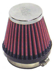 K&N Universal Chrome Filter 2.125 in Flange ID / 3in Base OD / 2in Top OD / 2.75in Height K&N Engineering Air Filters - Universal Fit