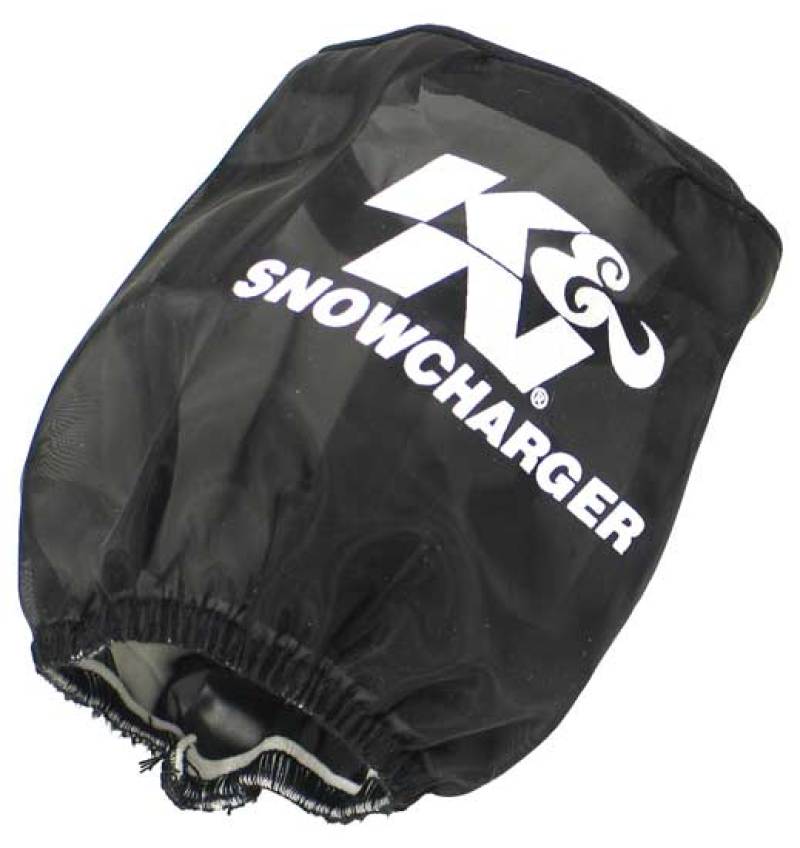K&N Filter Wrap Drycharger Oval Tapered Black - 3.75in Base I/S Width x 3in Top I/S Width x 4in H K&N Engineering Air Filters - Drop In
