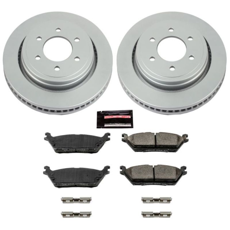 Power Stop 15-17 Ford F-150 Rear Z17 Evolution Geomet Coated Brake Kit PowerStop Brake Kits - Performance Blank