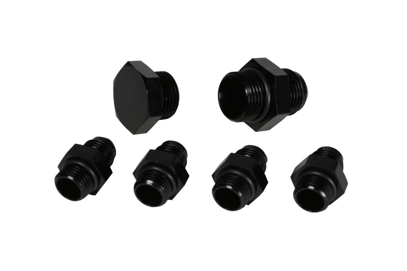 Aeromotive A4 Regulator Fitting Kit (for two (2) carbs) (4) AN-06/(1) AN-10/(1) AN-10 Plug) Aeromotive Fittings