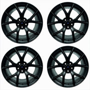Ford Racing 15-20 Mustang19x9.5in & 19x10in Wheel Kit w/TPMS - Matte Black Ford Racing Wheels - Cast