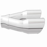 MagnaFlow Double Wall 3in Dual Round Polished Tip 2.25in Inlet Magnaflow Catalytic Converter Universal