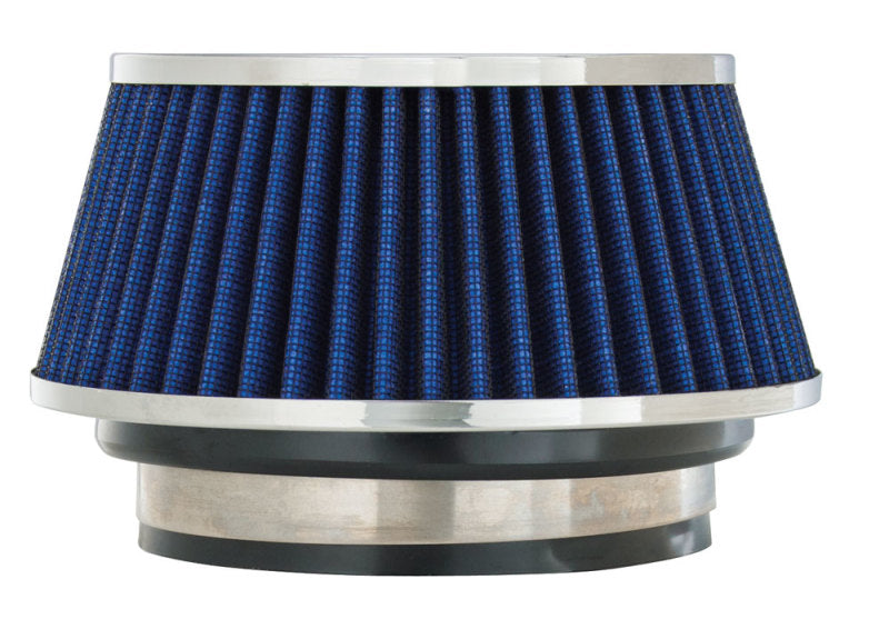 Spectre Adjustable Conical Air Filter 2-1/2in. Tall (Fits 3in. / 3-1/2in. / 4in. Tubes) - Blue Spectre Air Filters - Universal Fit
