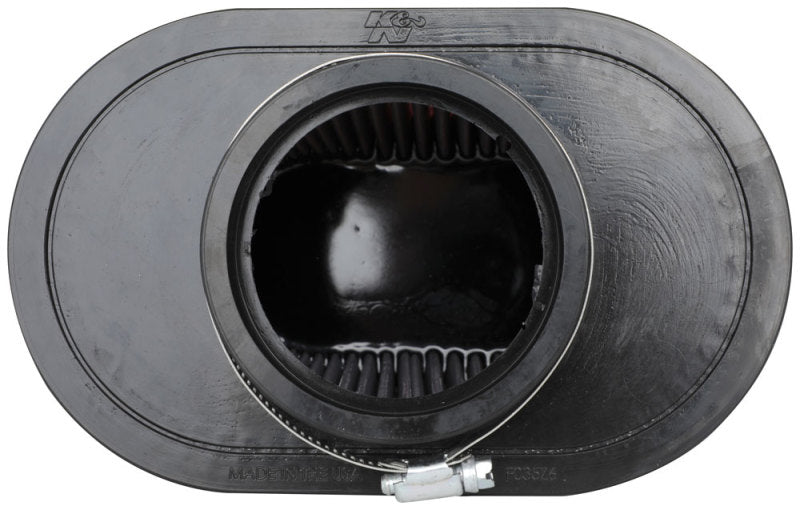 K&N Universal Clamp-On Air Filter 3.5in Flg ID x 8.5x5.25in B OD x 6.25x4in T OD x 5.5in H K&N Engineering Air Filters - Universal Fit