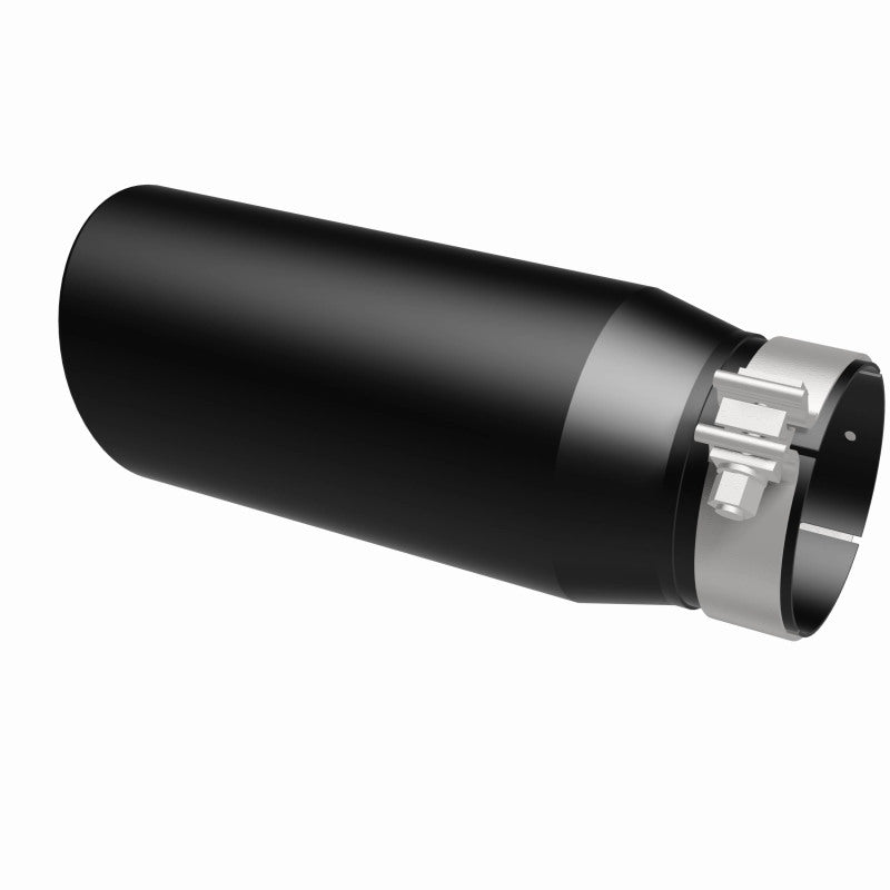 MagnaFlow Tip Stainless Black Coated Single Double Round Single Outlet 5in Dia 4in Inlet 13in L Magnaflow Catalytic Converter Universal