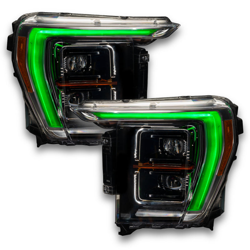 Oracle 21-22 Ford F-150 ColorSHIFT RGB+W Headlight DRL Upgrade Kit w/ RF Controller ORACLE Lighting Headlights