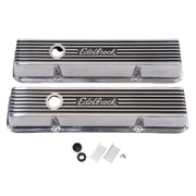Edelbrock Valve Cover Elite II Series Chevrolet 1959-1986 262-400 CI V8 Tall Polished Edelbrock Valve Covers