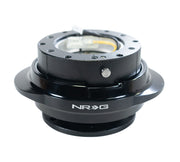 NRG Quick Release Gen 2.2 - Black Body / Shiny Black Oval Ring NRG Quick Release Adapters