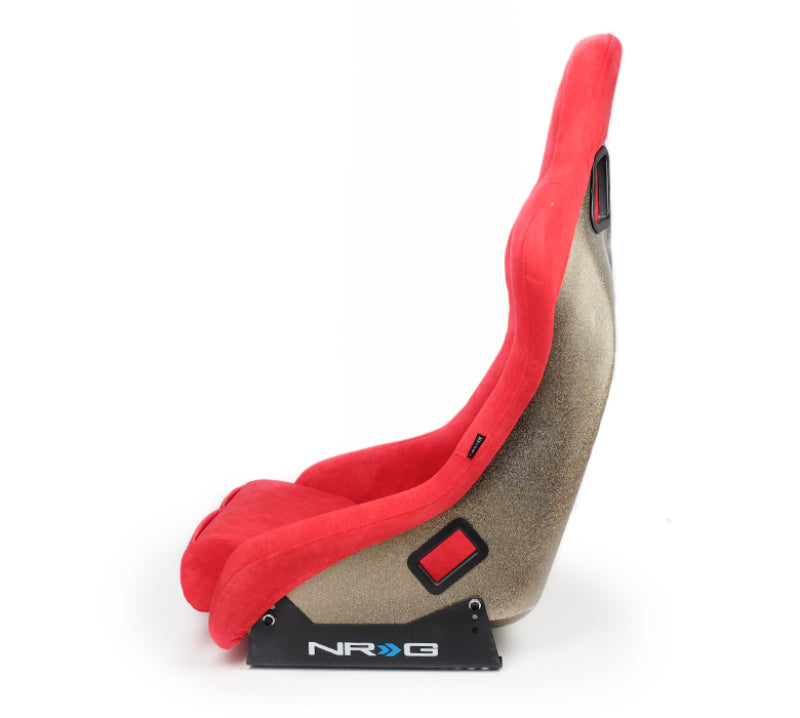 NRG FRP Bucket Seat ULTRA Edition - Medium (Red Alcantara/Pearlized Back) NRG Race Seats