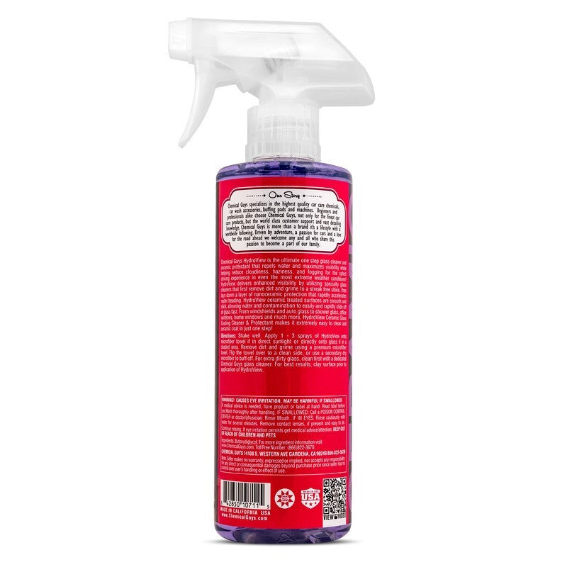 Chemical Guys HydroView Ceramic Glass Cleaner & Coating - 16oz Chemical Guys Window Cleaners
