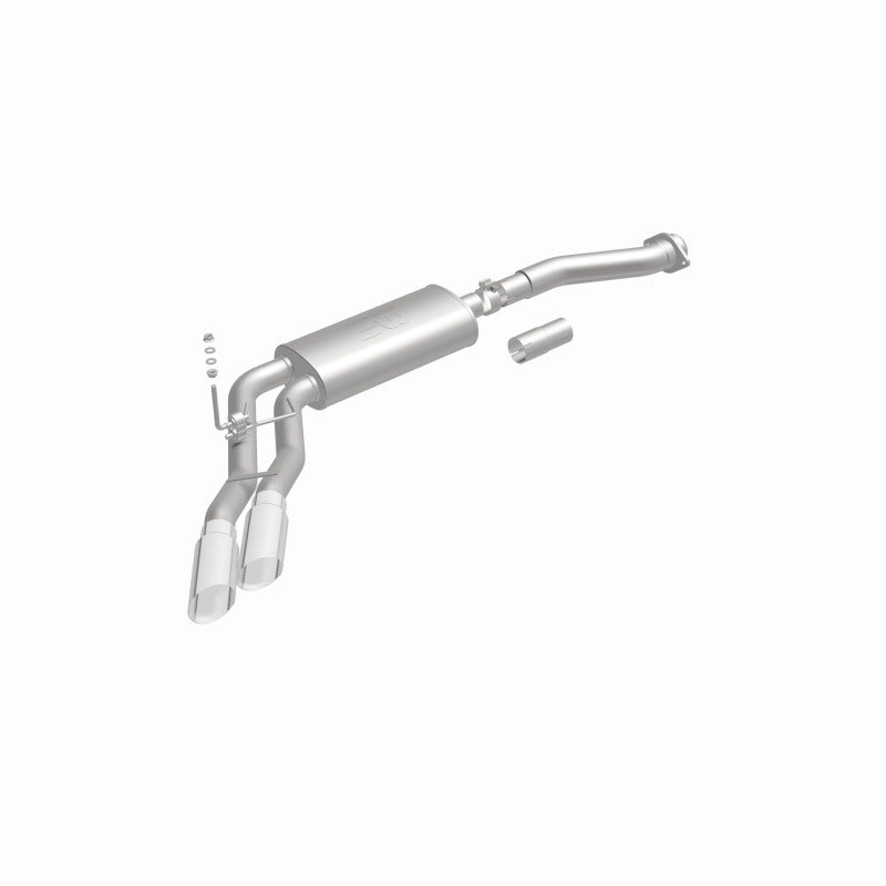 MagnaFlow 11-13 Ford F-150 Pickup Dual Same Side Before P/S Rear Tire Stainless CatBack Perf Exhaust Magnaflow Catback