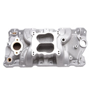 Edelbrock Manifold SBC 23-Degree Marine RPM 1987-1995 w/ Brass Edelbrock Intake Manifolds