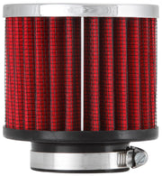 K&N 1.5in Flange ID x 3in OD x 2.5in H Chrome Finish Rubber Base Crankcase Vent Filter K&N Engineering Air Filters - Universal Fit