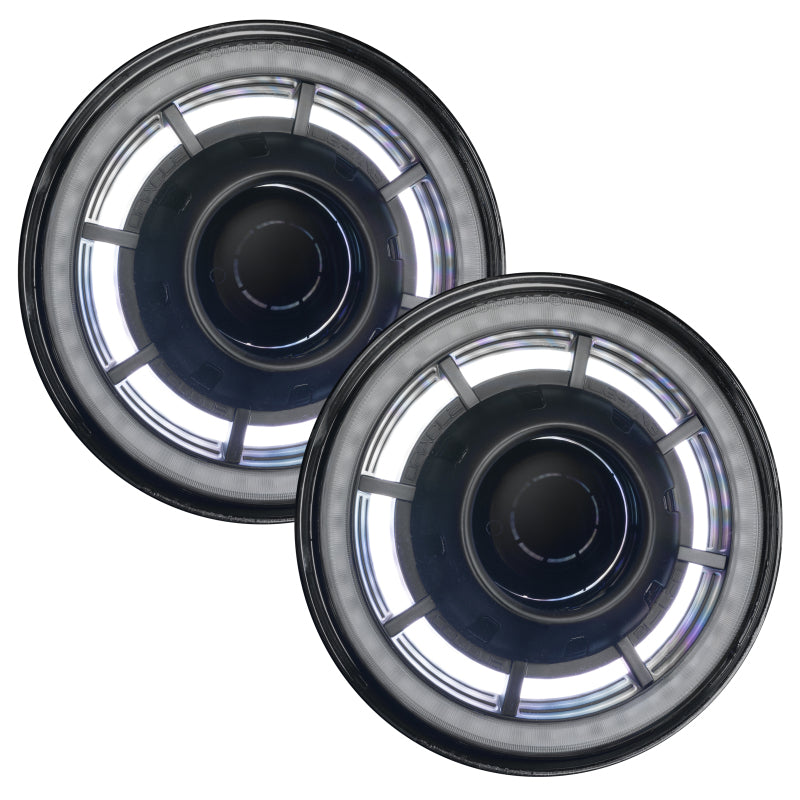ORACLE Lighting 0718 Jeep Wrangler JK Oculus 7in ColorSHIFT Bi-LED Projector Headlights