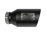 aFe Power Universal 5in Inlet 8in Outlet MACH Force-XP Clamp-On Exhaust Tip - Black aFe Tips