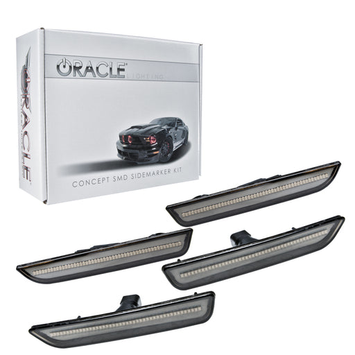 Oracle 10-14 Ford Mustang Concept Sidemarker Set - Tinted - No Paint ORACLE Lighting Light Strip LED