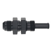 DeatschWerks 8AN Male Flare to Straight 3/8in Single Hose Barb - Anodized Matte Black DeatschWerks Fittings