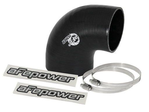 aFe Magnum FORCE Intake Coupling Kit (3-1/2 IN to 3 IN ID x 90 Deg.) Elbow Reducing Coupler - Black aFe Air Intake Components