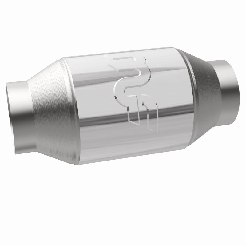 MagnaFlow Premium High Flow Metallic Converter 4in OD - 2.5in In / 2.5in Out Magnaflow Catalytic Converter Universal