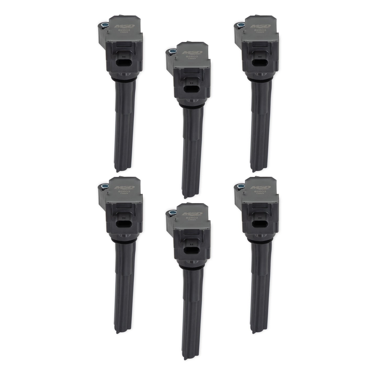 MSD Ignition Coil - Ford EcoBoost - 2.7L / 3.0L V6 - Black - 6-Pack