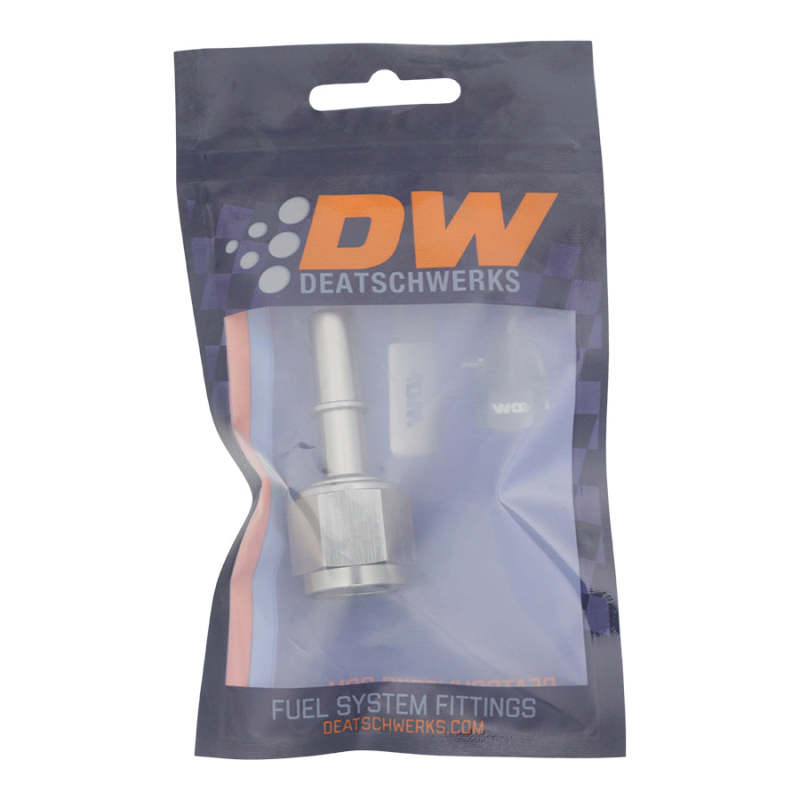 DeatschWerks 8AN Female Flare Swivel to 3/8in Male EFI Quick Disconnect - Anodized DW Titanium DeatschWerks Fuel Components Misc