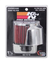 K&N 1in Flange L x 3in OD x 2.5in Height Clamp On Crankcase Vent Filter K&N Engineering Air Filters - Universal Fit