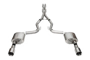 Corsa 24+ Ford Mustang GT Xtreme CatBack Exhaust Sys 3.0in Dual Rear Exit w/4.5in Straight Cut Tips CORSA Performance Catback