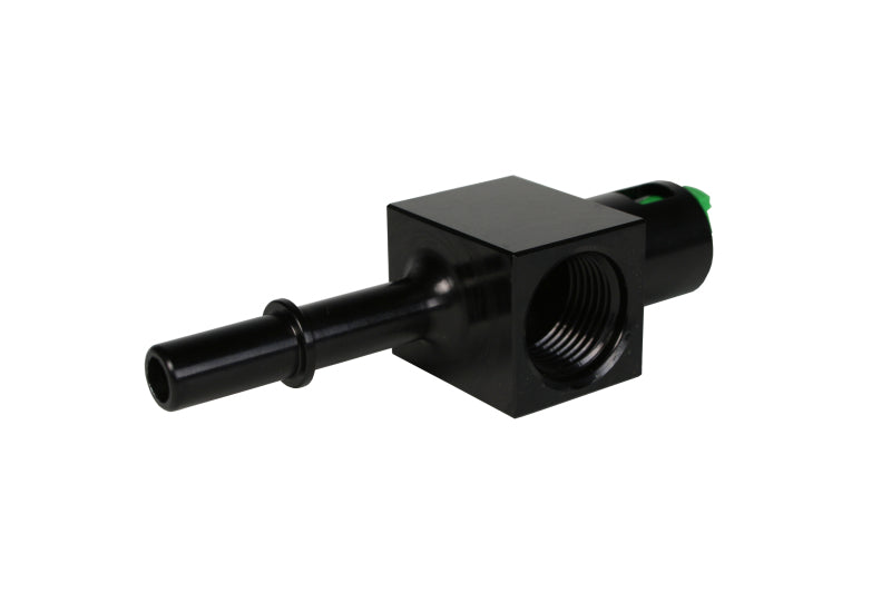 Aeromotive 3/8in Quick Connect with AN-08 port and 1/8in gauge port Aeromotive Fittings