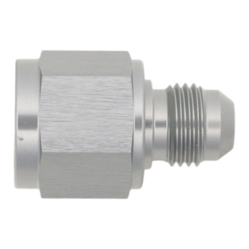DeatschWerks 8AN Female Flare to 6AN Male Flare Reducer - Anodized DW Titanium DeatschWerks Fittings