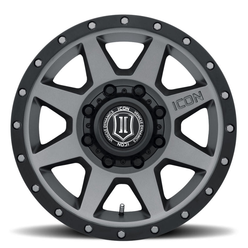 ICON Rebound HD 18x9 8x170 6mm Offset 5.25in BS 125mm Bore Titanium Wheel ICON Wheels - Cast