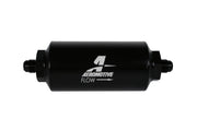 Aeromotive In-Line Filter - (AN-6 Male) 10 Micron Fabric Element Bright Dip Black Finish Aeromotive Fuel Filters