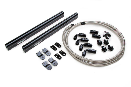 LS Hi-Flow Fuel Rail Kit - Includes Hose & Fittings Fits LS1, LS2, LS3, LS6 & L99 factory intakes Holley EFI Autoparts