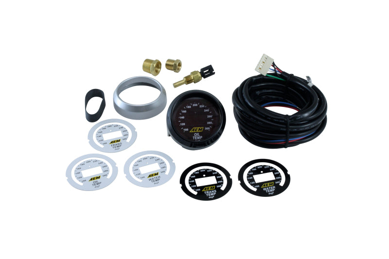 AEM 52mm Temperature (Transmission / Oil / Water) Digital Gauge AEM Gauges