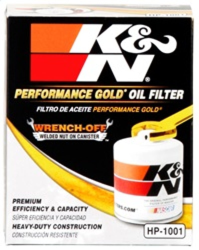 K&N Chevy / Pontiac / GMC / Buick Performance Gold Oil Filter K&N Engineering Oil Filters