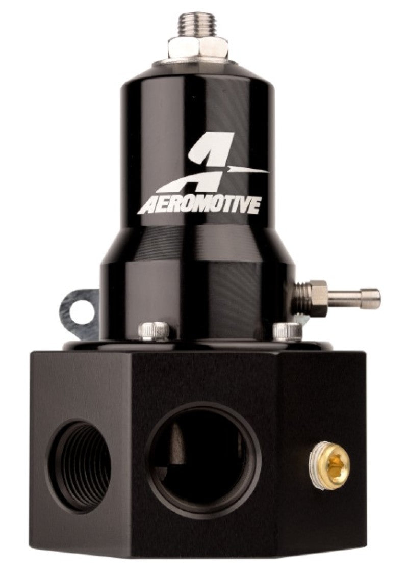 Aeromotive Adjustable Fuel Pressure Regulator 30-120PSI .313 Valve -3x -8 / 1x -10 Inlet -10 Return Aeromotive Fuel Pressure Regulators