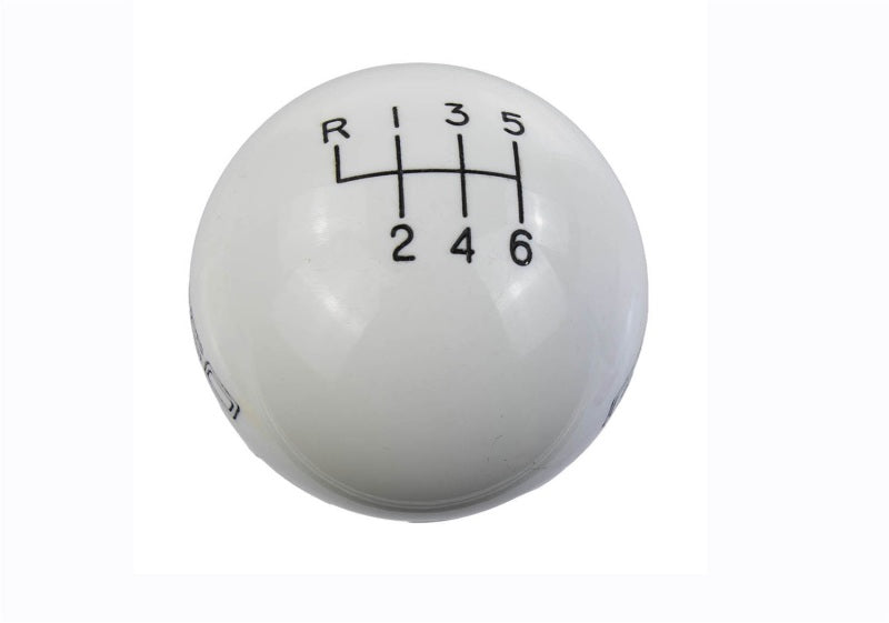 Ford Racing 15-19 Mustang GT350 White 6-Speed Shift Knob Ford Racing Shift Knobs