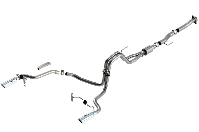 Borla F-150 2021 5.0L 2dr RC SB (122.8 WB) XL/XLT 3/2.25 SRE Cat-Back ATAK Chrome Tips Borla Catback