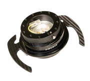 NRG Quick Release Kit Gen 4.0 - Black Body / Black Ring w/ CF Handles NRG Quick Release Adapters