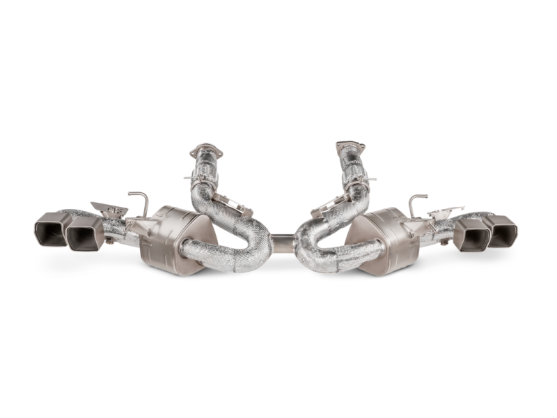 Akrapovic 2020 Chevrolet Corvette Stingray (C8) OPF/GPF Slip-On Line (Titanium) w/ Titanium Tips Akrapovic Muffler