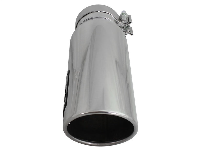 aFe Diesel Exhaust Tip Bolt On Polished 4in Inlet x 5in Outlet x 15in aFe Catback