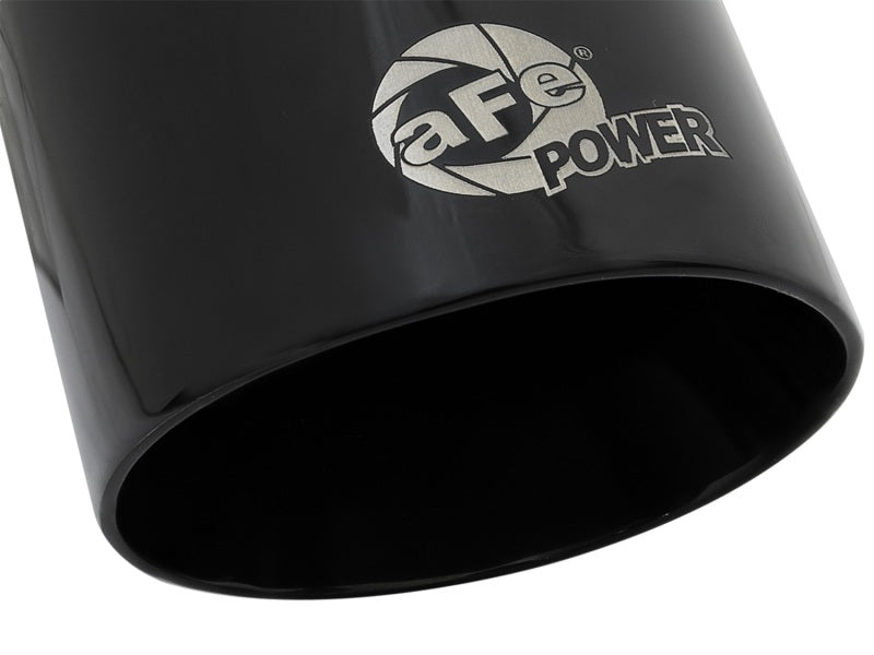 aFe MACH Force-Xp Universal 409 SS Single-Wall Clamp-On Exhaust Tip - Black aFe Tips