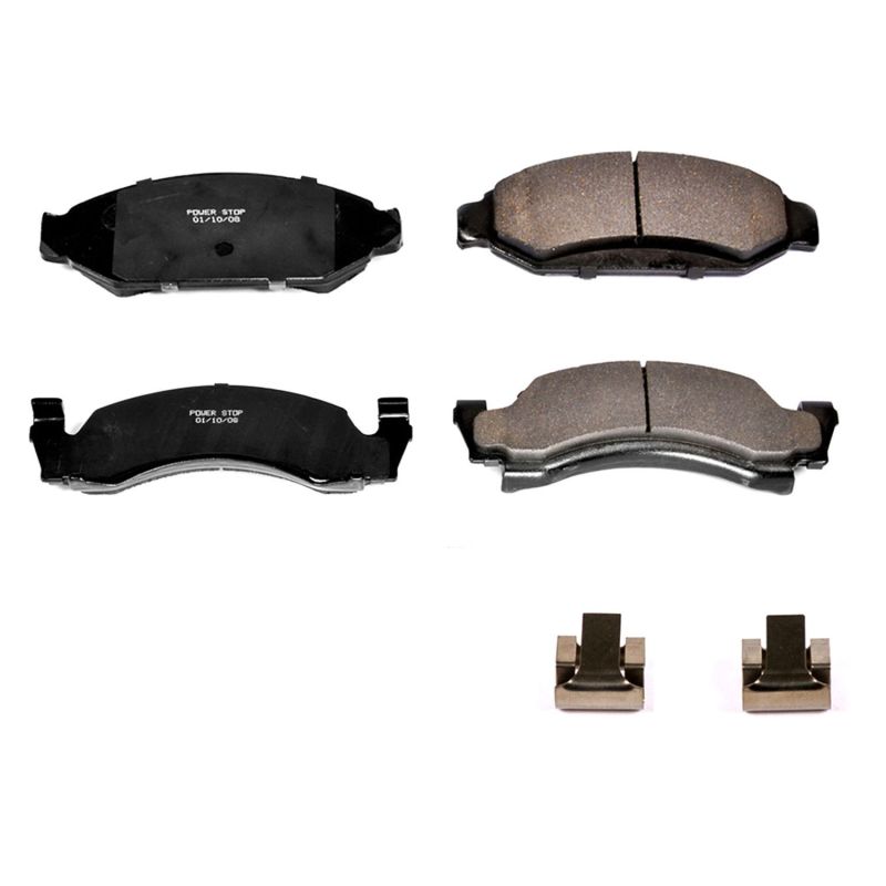 Power Stop 87-93 Ford Bronco Front Z17 Evolution Ceramic Brake Pads w/Hardware PowerStop Brake Pads - OE