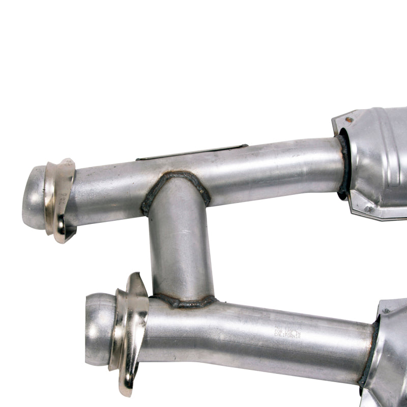 BBK 86-93 Mustang 5.0 High Flow H Pipe With Catalytic Converters - 2-1/2 BBK Downpipe Back