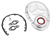 Spectre SB Chevrolet Timing Cover (Incl. Pre-Installed Seal/Gaskets/Bolts) - Chrome Spectre Timing Covers