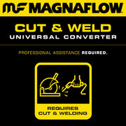MagnaFlow Universal Catalytic Converter 2.50inch w/ dual O2 Magnaflow Catalytic Converter Universal