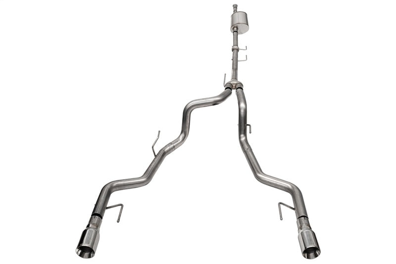 Corsa 2021-2025 Ford F-150 SuperCrew/5.5ft Bed 3.5L V6 Sport Cat-Back Dual Rear Exit-Polished CORSA Performance Catback