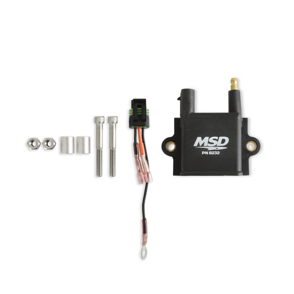 MSD Ignition Coil (Single Tower) - CPC Ignition Control - Black - Individual 8232 MSD Autoparts
