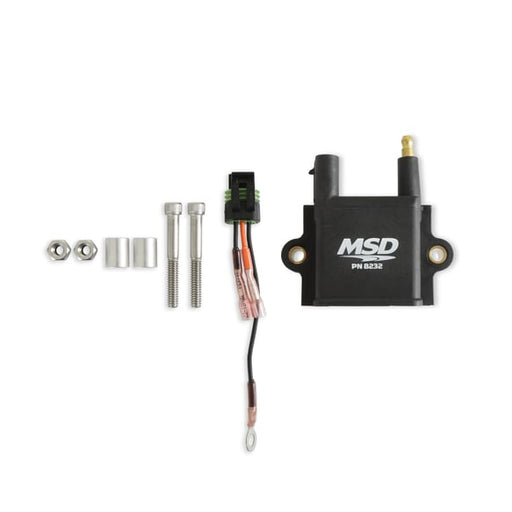 MSD Ignition Coil (Single Tower) - CPC Ignition Control - Black - Individual 8232 MSD Autoparts