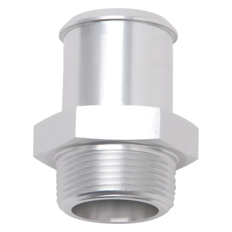 Edelbrock Hose End Straight 3/8In NPT to 5/8In Barb Clear Anodize Edelbrock Fittings